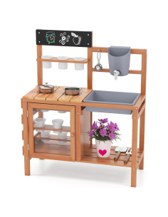 Cocina de barro INFANS con fregadero y 12 tazas - 3 años+