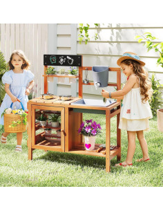 Cocina de barro INFANS con fregadero y 12 tazas - 3 años+ 2