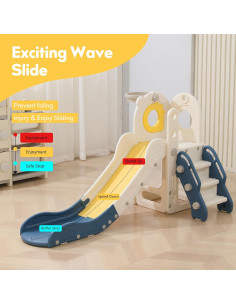 Tobogán 5 en 1 KATLAZIC para Niños 1-3 Años Interior/Exterior 2