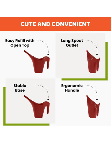 Regadera de Plástico Mintra 2L Gris para Plantas