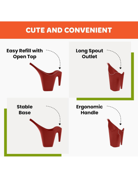 Regadera de Plástico Mintra 2L Gris para Plantas