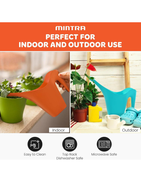 Regadera de Plástico Mintra 2L Gris para Plantas