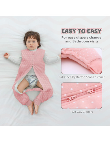 Saco de Sueño para Bebés 2.5 TOG Algodón 3-12 Meses