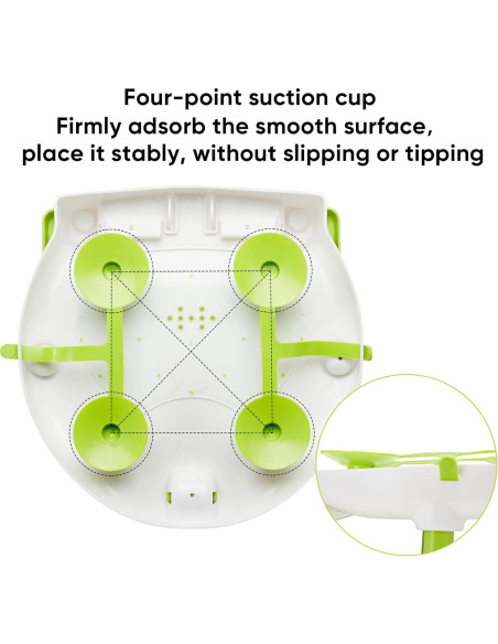 Asiento de Baño Antideslizante para Bebés Verde - 6 a 18 Meses