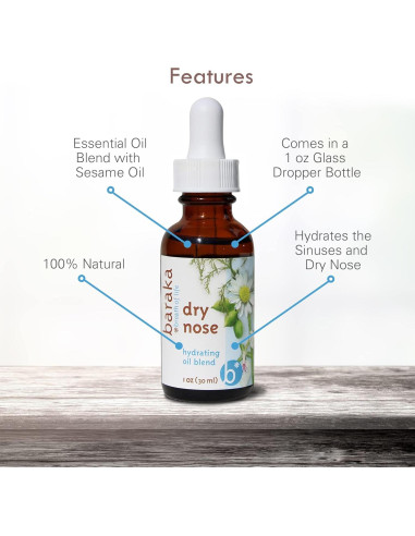 Hidratante Nasal Baraka 2x30ml Aceites Esenciales Orgánicos