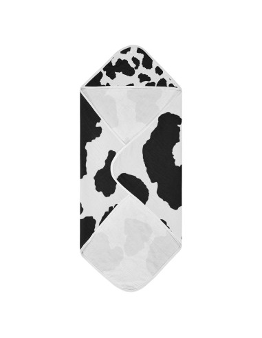 Toalla con Capucha WELLDAY 100% Algodón 76x76 cm Estampado Vaca