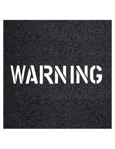 Plantilla de Advertencia 30.48cm Marketing Holders STEN-WARNING-6