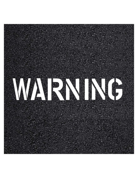 Plantilla de Advertencia 30.48cm Marketing Holders STEN-WARNING-6