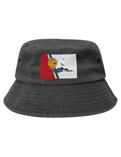 Gorra de Cubo Unisex KCNSEZA Algodón Lavado Bandera Sierra Vista