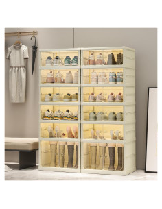 Organizador de Zapatos Plegable Dimmeda 6 Niveles 24 Pares