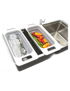 Set de 2 Coladores Rectangulares SAMMART 2.6L Gris