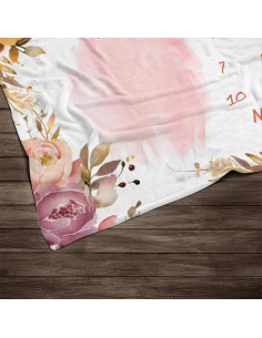 Manta de Hitos Floral Personalizada Genérico 127x152 cm 2