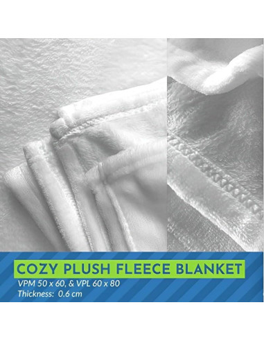 Manta de Hitos Floral Personalizada Genérico 127x152 cm