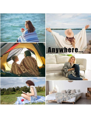 Manta de Hitos Floral Personalizada Genérico 127x152 cm