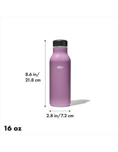 Botella de Agua Aislada OXO Strive 475 mL Acero Inoxidable 2