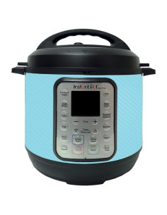 Piel de Fibra de Carbono MightySkins para Instant Pot Duo 6-QT - Azul Bebé