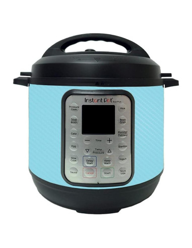 Piel de Fibra de Carbono MightySkins para Instant Pot Duo 6-QT - Azul Bebé