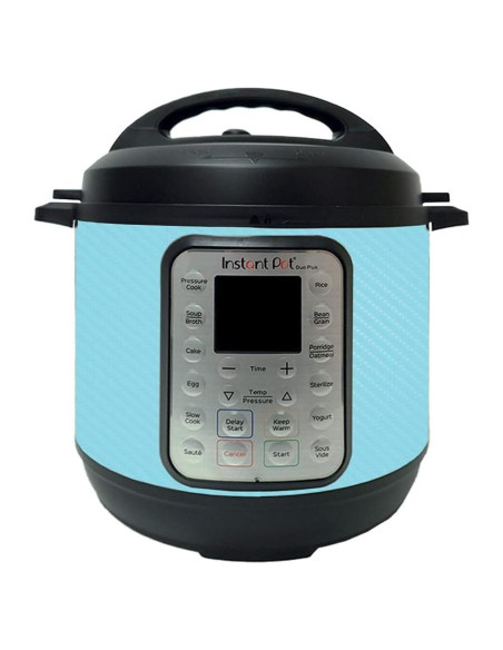 Piel de Fibra de Carbono MightySkins para Instant Pot Duo 6-QT - Azul Bebé