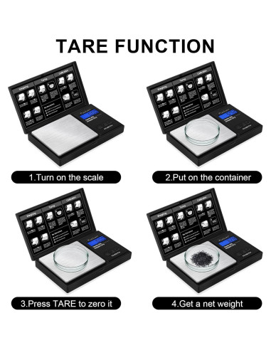 Báscula Digital de Precisión Fuzion 200g con Calibración