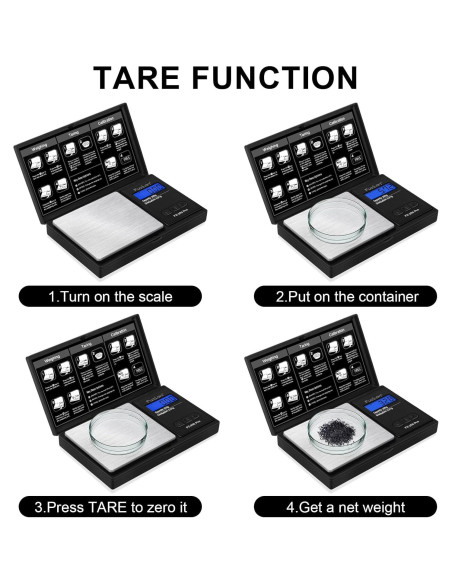 Báscula Digital de Precisión Fuzion 200g con Calibración