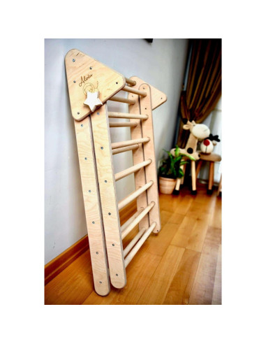 Triángulo de Escalada Montessori Kidodido con 2 Rampas