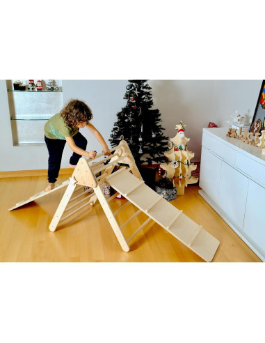 Triángulo de Escalada Montessori Kidodido con 2 Rampas