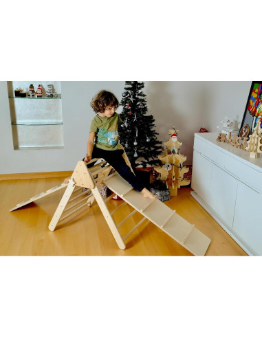 Triángulo de Escalada Montessori Kidodido con 2 Rampas