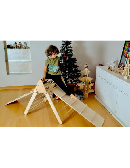 Triángulo de Escalada Montessori Kidodido con 2 Rampas