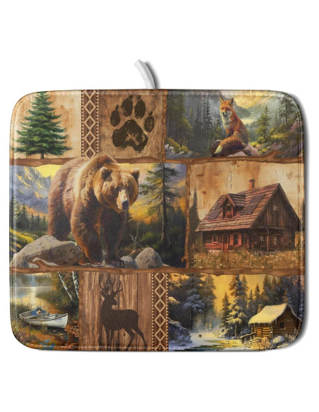 Alfombrilla de Secado de Platos Giwawa 40.6x45.7 cm Animal