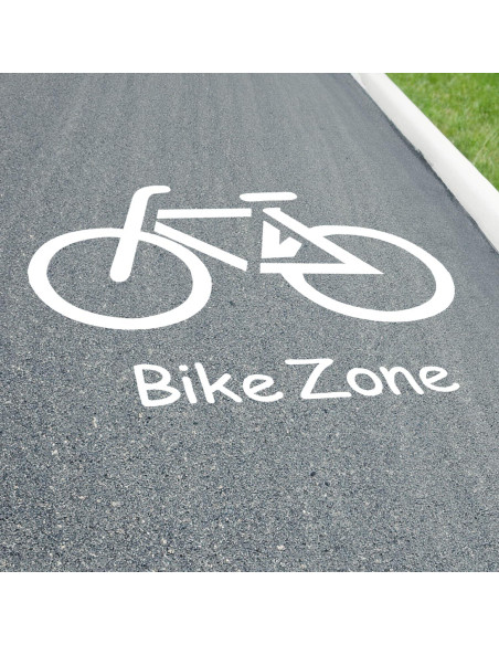 Stencil Zona de Bicicletas 30.48cm Marketing Holders 1.5MM