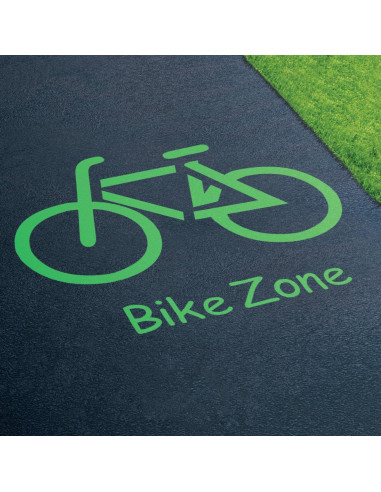 Stencil Zona de Bicicletas 30.48cm Marketing Holders 1.5MM