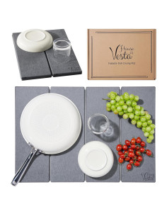 Alfombrilla de Secado de Piedra Diatomácea House of Vesta 60x39 cm Gris