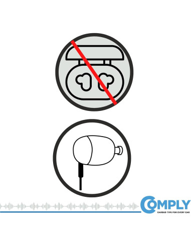 Consejos de Espuma de Memoria Comply para Sony MDR-XB50AP - Mediano (3 pares)