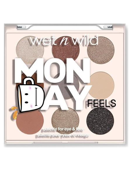 Paleta de Sombras Wet n Wild Sensaciones del Lunes 9 Colores