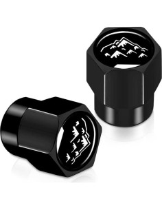 4 Tapas de Válvula de Neumático Aluminio DAOPERS para SUV 2