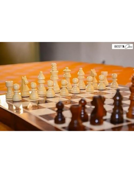 Set de Ajedrez Plegable Best Chess de Madera Hecho a Mano 25.4 cm