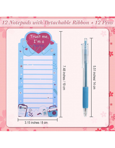 Set de Notas Adhesivas y Bolígrafos Fuutreo para Enfermeras