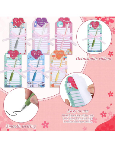 Set de Notas Adhesivas y Bolígrafos Fuutreo para Enfermeras