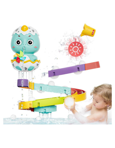 Juguetes de baño DOLIVE para niños 1-3 años, pista deslizante