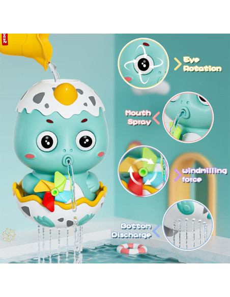 Juguetes de baño DOLIVE para niños 1-3 años, pista deslizante