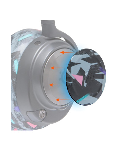 Placas de Altavoz Lateral WC para Auriculares Arctis Nova - Negro