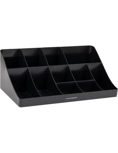 Organizador de Tazas y Condimentos Mind Reader 11 Compartimentos Negro