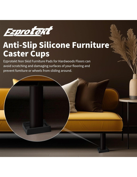 Copas Antideslizantes para Muebles Ezprotekt - 4 Pcs 73.7x58.4mm