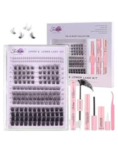 Kit de Pestañas Falsas Fenshine 3D WISPY 10-16mm 4 en 1