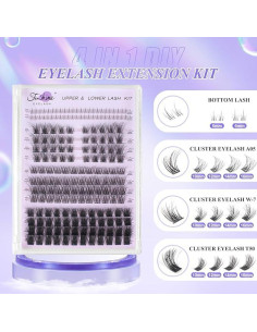 Kit de Pestañas Falsas Fenshine 3D WISPY 10-16mm 4 en 1 2