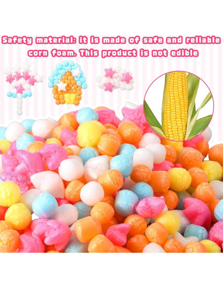 Kit de Manualidades de Maíz de Espuma Junkin 1400 Piezas