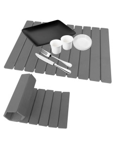 Alfombrilla de Secado de Piedra Hopegiver 60x39 cm Gris Oscuro