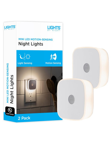 Luces de Noche LED Jasco 58803 con Sensor de Movimiento 2 Paquete