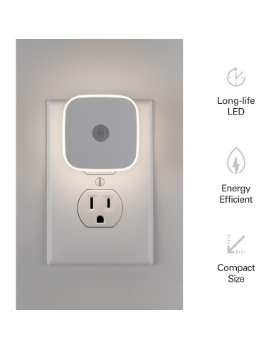 Luces de Noche LED Jasco 58803 con Sensor de Movimiento 2 Paquete