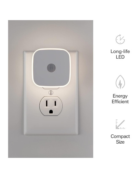 Luces de Noche LED Jasco 58803 con Sensor de Movimiento 2 Paquete